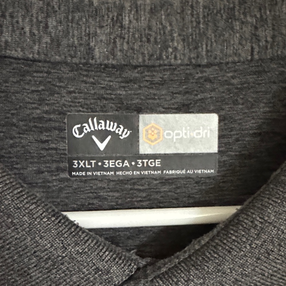 Callaway Dark Gray Opti-Dri Polo Shirt